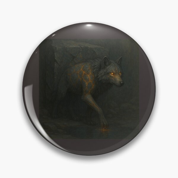 Item preview, The Emberfang Wolf – Heart of the Mountain designed and sold by GeoWild Designs.