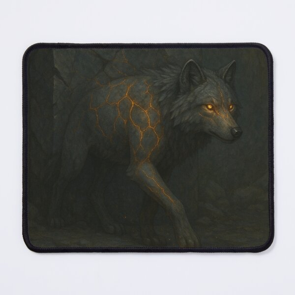 Item preview, The Emberfang Wolf – Heart of the Mountain designed and sold by GeoWild Designs.