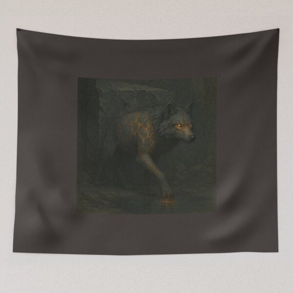 Item preview, The Emberfang Wolf – Heart of the Mountain designed and sold by GeoWild Designs.