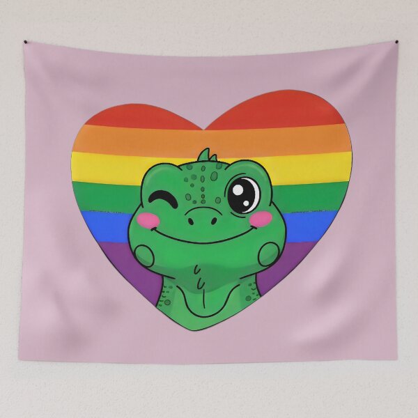 Item preview, Pride Iguana Love – Cute Rainbow LGBTQ+ Supporter designed and sold by SidTastic .