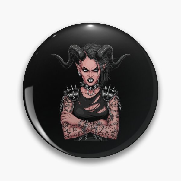 Item preview, Fierce Horned Punk Demoness designed and sold by RGShirtWorks.