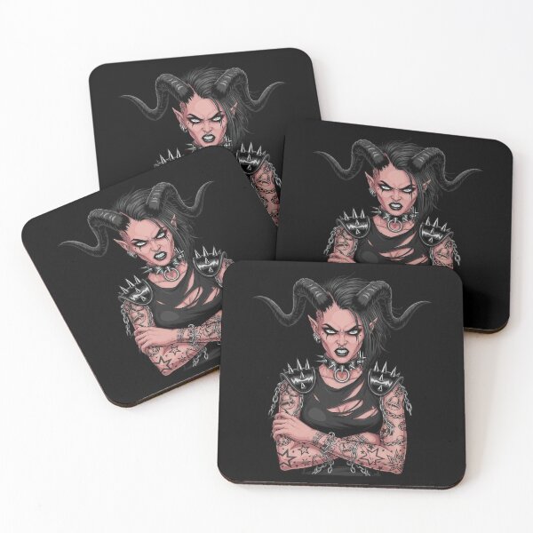 Item preview, Fierce Horned Punk Demoness designed and sold by RGShirtWorks.