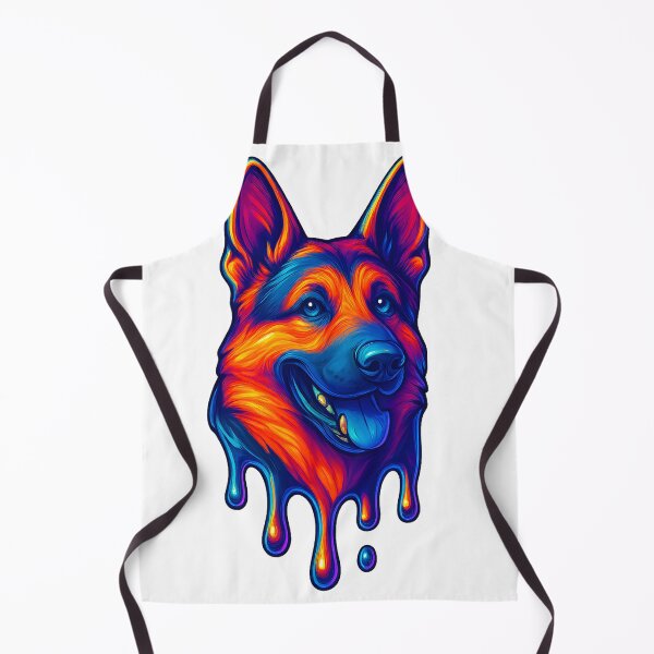 Item preview, German Shepherd: Neon Chrome Drip designed and sold by Savannarojas.