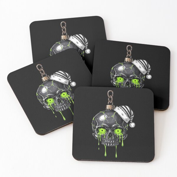 Item preview, Gothic Skull Christmas Ornament with Green Slime designed and sold by RGShirtWorks.