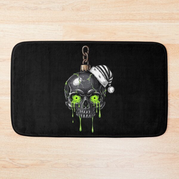 Item preview, Gothic Skull Christmas Ornament with Green Slime designed and sold by ML-Media.