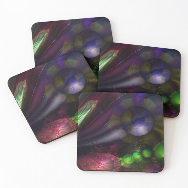 Item preview, Beautiful worlds from outer space, planets and moons, and luminous colors in unseen realms: blue, red, green, pink, navy blue, white, yellow. designed and sold by jotcar.
