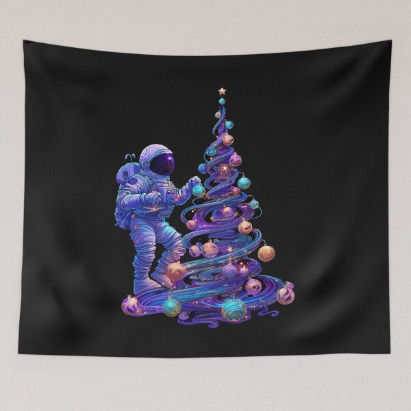 Item preview,  Astronaut Decorating Christmas Tree in Space designed and sold by CoputerEasel.