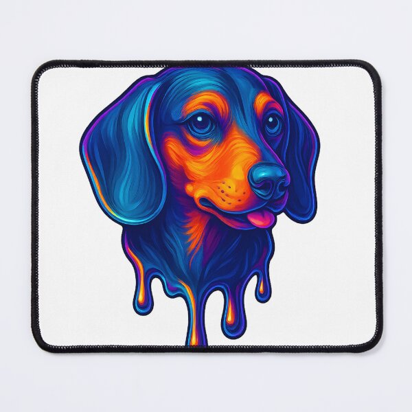 Item preview, Dachshund: Neon Chrome Drip designed and sold by Savannarojas.