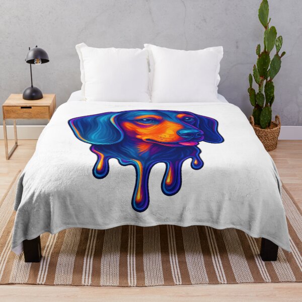 Item preview, Dachshund: Neon Chrome Drip designed and sold by Savannarojas.