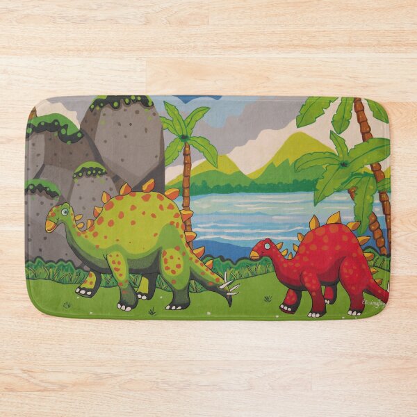 Artikelvorschau, Papa und Baby-Dinosaurier entworfen und verkauft von ElaineFogelArt.