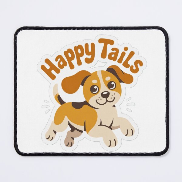 Item preview, Wiggly Happy Puppy Tails Design designed and sold by Irinuca Gifts.