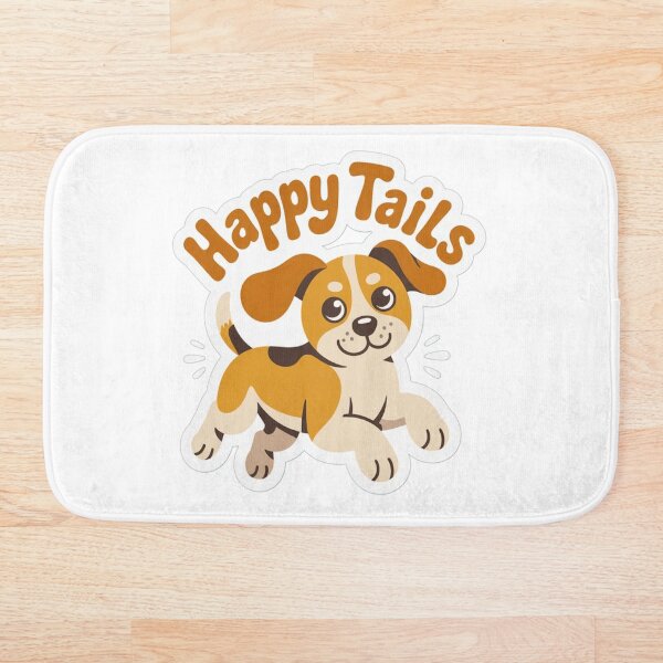 Aperçu de l'œuvre Motifs de queues de chiots joyeux et remuants créée et vendue par Irinuca Gifts.
