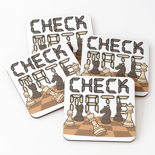 Item preview, Check Mate Chess Cartoon - Fallen King Chessboard Illustration designed and sold by JMKPrintPress.