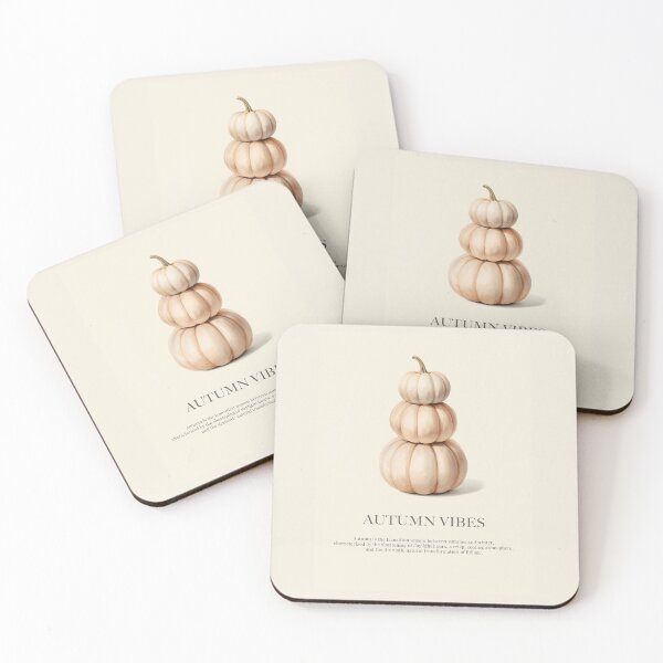 Item preview, Stacked Pumpkins Neutral Minimalist Watercolor designed and sold by ElizabethCoelho.