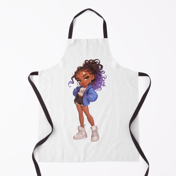 Aperçu de l'œuvre Style urbain chibi cool pour fille noire créée et vendue par Lulunza.