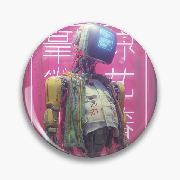Item preview, Neon Chrome Sentinel designed and sold by Retro Type.