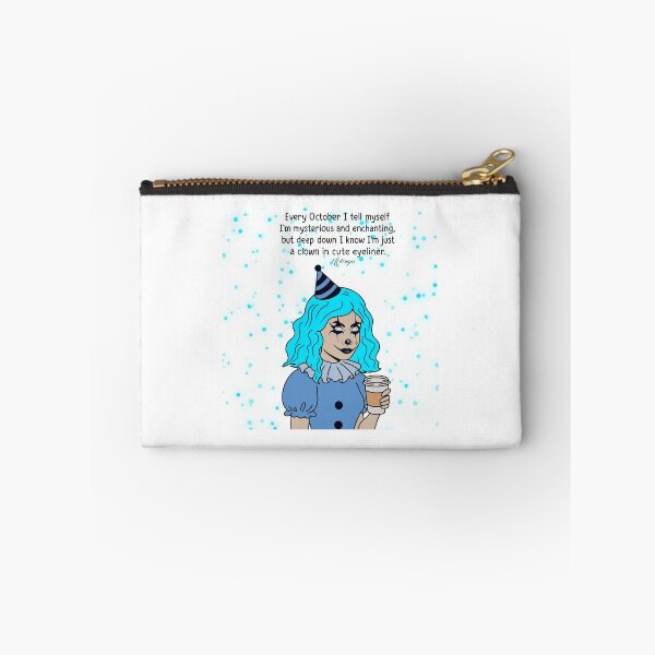 Item preview, Every October I Tell Myself I’m Mysterious and Enchanting but Deep Down I’m Just a Clown in Cute Eyeliner – Funny Halloween Quote designed and sold by effdesigns.