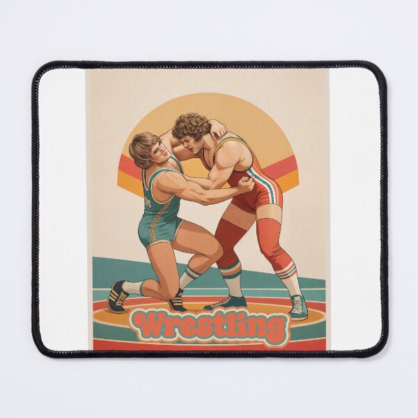 Item preview, Retro Wrestling Showdown – Grappling Glory in Vintage Style designed and sold by ForeverPrintsOK.
