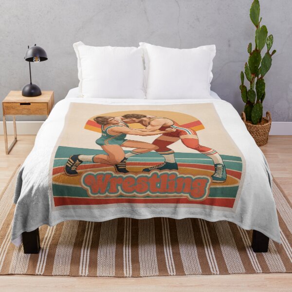 Item preview, Retro Wrestling Showdown – Grappling Glory in Vintage Style designed and sold by ForeverPrintsOK.