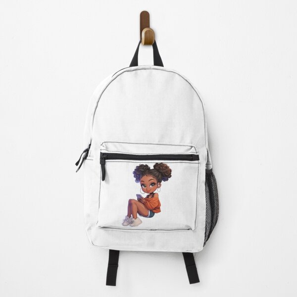 Item preview, Trendy Black Girl on Phone Chibi designed and sold by Lulunza.