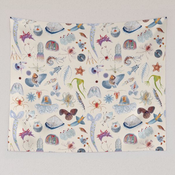 Item preview, PLANKTON POSTER-Beige designed and sold by BEATRIZ ABAITUA.