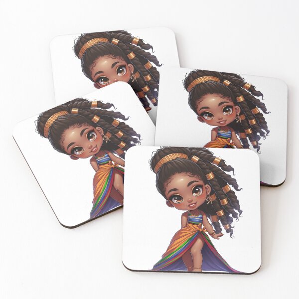 Item preview, African Princess Black Girl Chibi designed and sold by Lulunza.