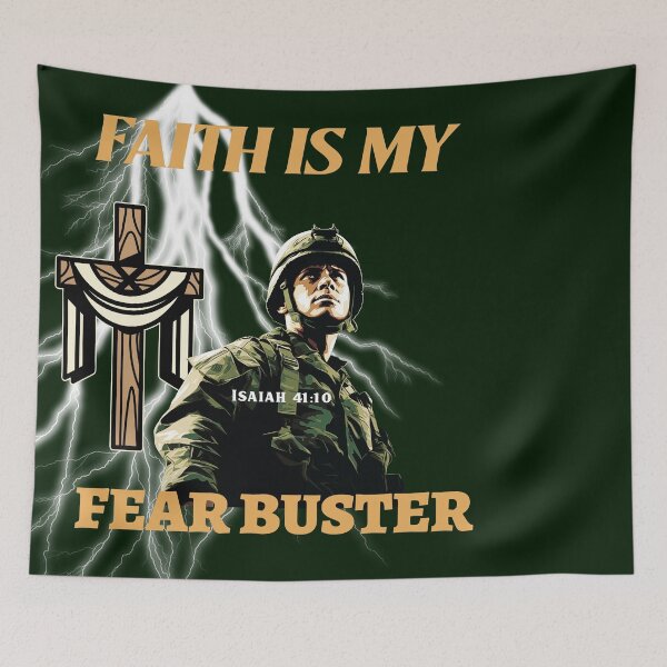 Item preview, Faith Is My Fear Buster | Isaiah 41:10  designed and sold by Mrs. Kizzy Gillis Heavenly-Merch.