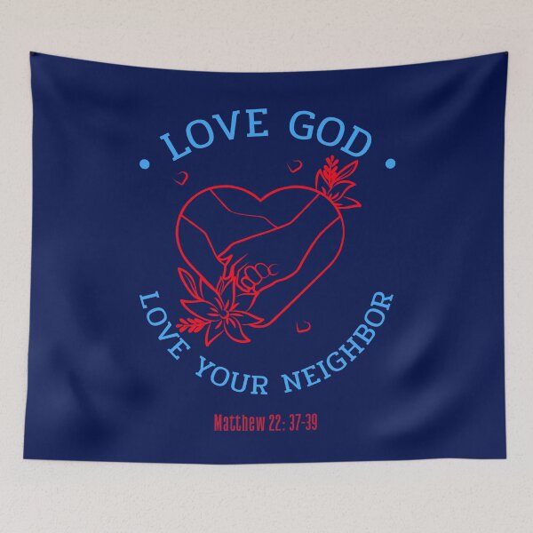 Item preview, Love God | Love Your Neighbor | Matthew 22:37-39 designed and sold by Mrs. Kizzy Gillis Heavenly-Merch.