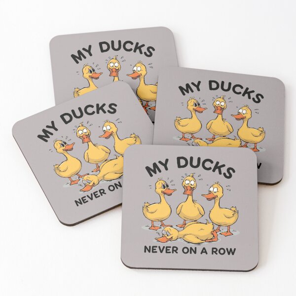 Item preview, FUNNY DUCKS NEVER ON A ROW designed and sold by BKDIGITALSHOP.