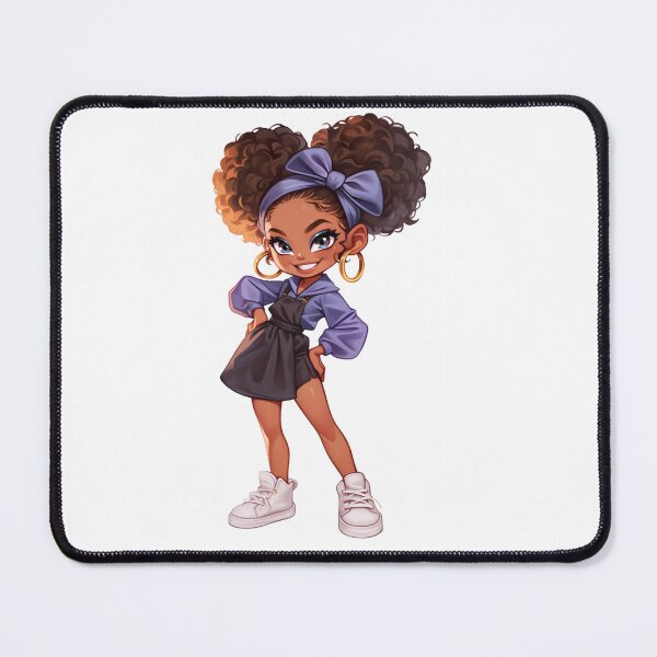 Item preview, Stylish Black Girl Fashion Chibi designed and sold by Lulunza.