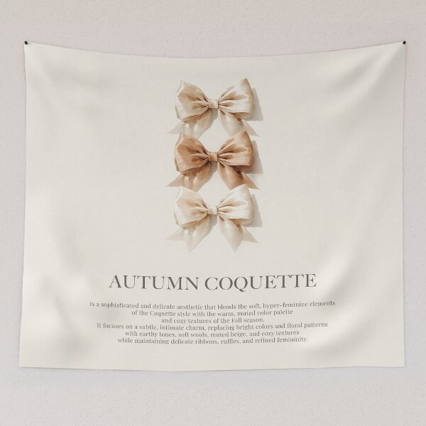 Item preview, Neutral Ties Watercolor Coquette Autumn designed and sold by ElizabethCoelho.