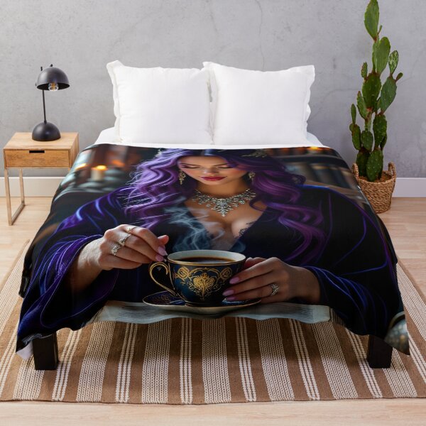 Item preview, The Coffee Witch – Modern Magic Meets Morning Brew designed and sold by PawPrintedArt.