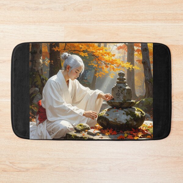 Item preview, "Shinto Harmony in Autumn" designed and sold by Schoenenwald - Illustrations Uniques et Originales.