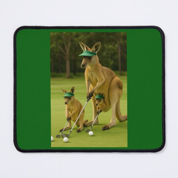 Item preview, Kangaroo Family Plays Golf designed and sold by Tridentulus.