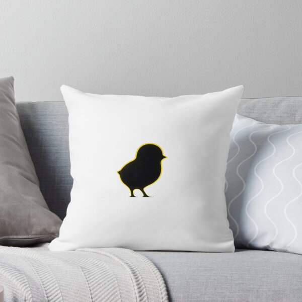 Item preview, Minimal Chick Icon – Black Silhouette on White (Kawaii) designed and sold by cabuks.
