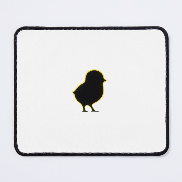 Item preview, Minimal Chick Icon – Black Silhouette on White (Kawaii) designed and sold by cabuks.