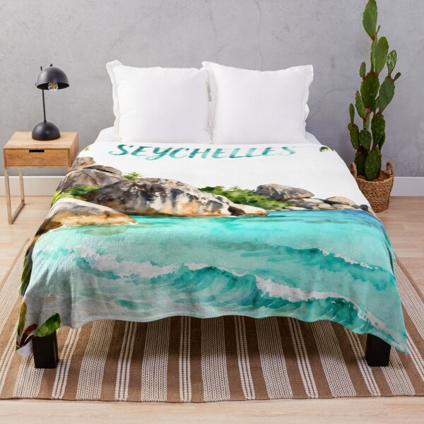 Item preview, Seychelles — Watercolor Paradise Beach designed and sold by drchzak.