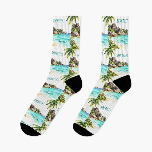 Item preview, Seychelles — Watercolor Paradise Beach designed and sold by drchzak.
