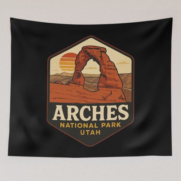 Item preview, Arches National Park Utah Retro Vintage designed and sold by TomFrontierArt.