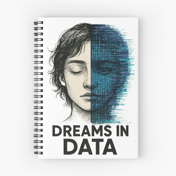 Item preview, Dreams in Data – Surreal AI Portrait with Glitch & Sketch Fusion designed and sold by Disipline.