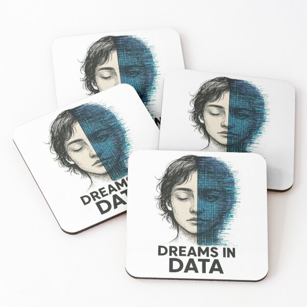Item preview, Dreams in Data – Surreal AI Portrait with Glitch & Sketch Fusion designed and sold by Disipline.