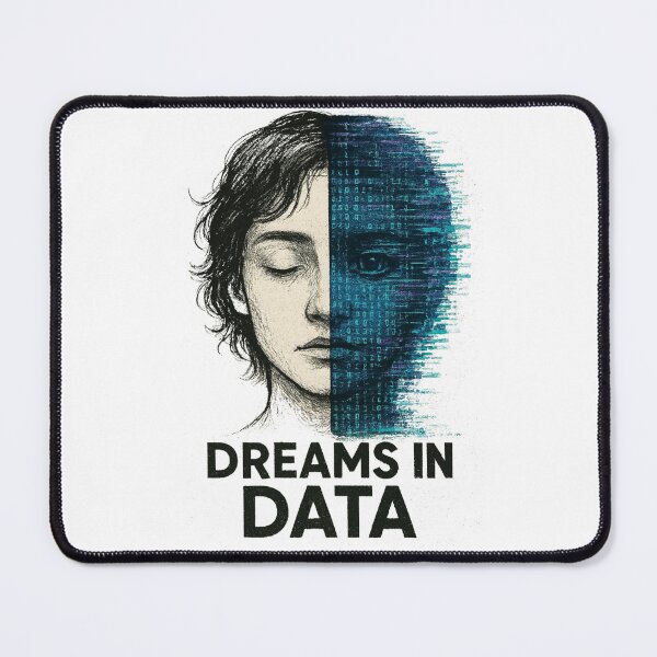 Item preview, Dreams in Data – Surreal AI Portrait with Glitch & Sketch Fusion designed and sold by Disipline.