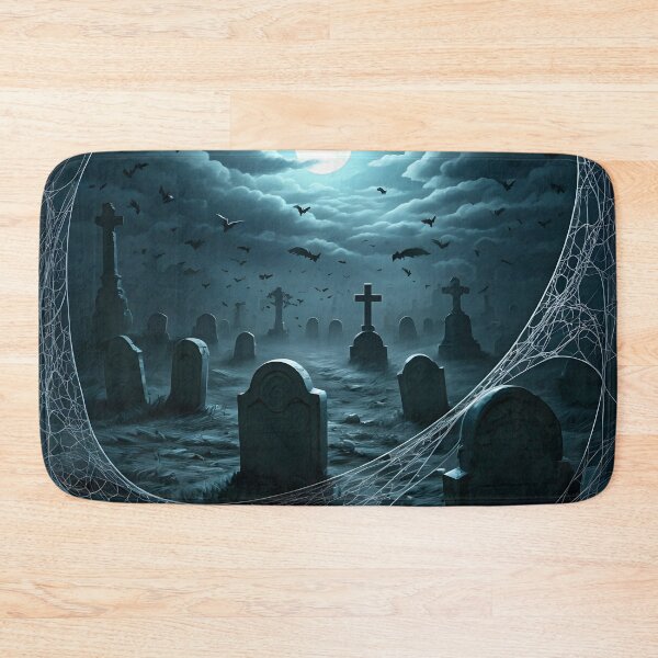 Item preview, Moonlit Silence: Forgotten Cemetery at Night designed and sold by PawPrintedArt.