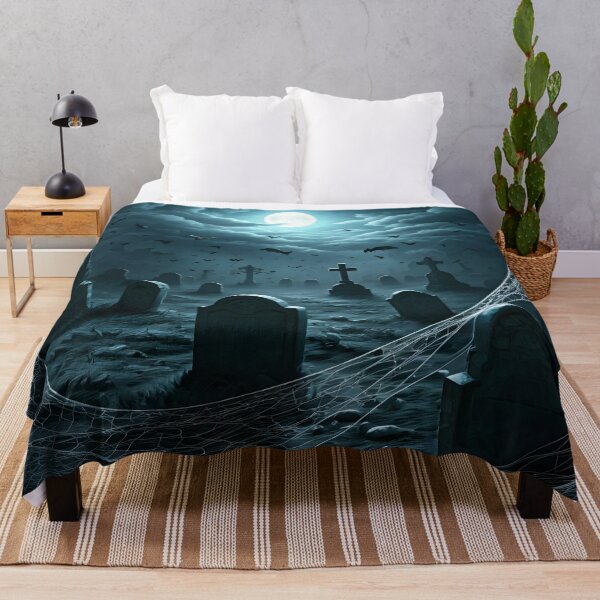 Item preview, Moonlit Silence: Forgotten Cemetery at Night designed and sold by PawPrintedArt.