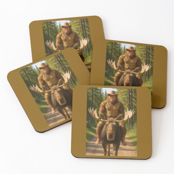 Item preview, Bigfoot Rides a Moose designed and sold by Tridentulus.