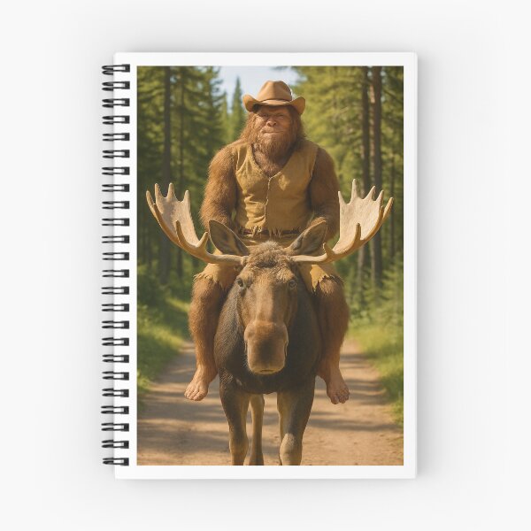 Item preview, Bigfoot Rides a Moose designed and sold by Tridentulus.