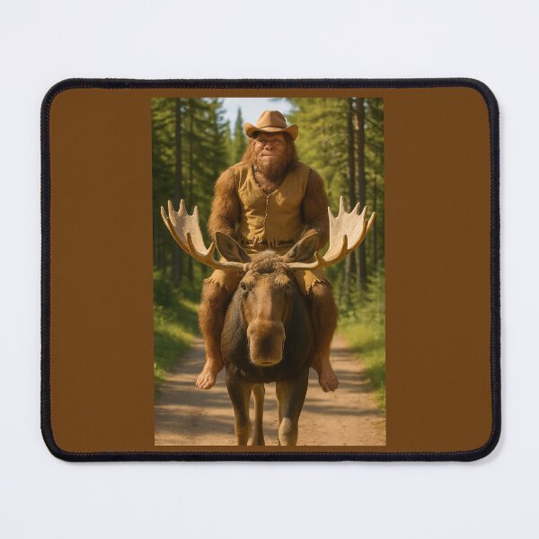 Item preview, Bigfoot Rides a Moose designed and sold by Tridentulus.
