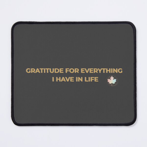 Item preview, Gratitude for Everything I Have in Life – Dark Pastel Elegant Navy & Gold Quote designed and sold by RISE Creations.