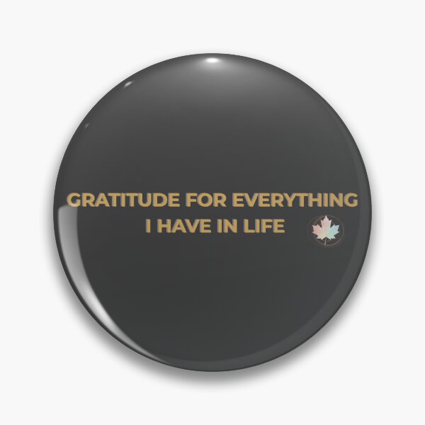 Item preview, Gratitude for Everything I Have in Life – Dark Pastel Elegant Navy & Gold Quote designed and sold by RISE Creations.
