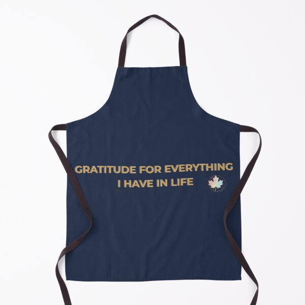 Item preview, Gratitude for Everything I Have in Life – Dark Pastel Elegant Navy & Gold Quote designed and sold by RISE Creations.